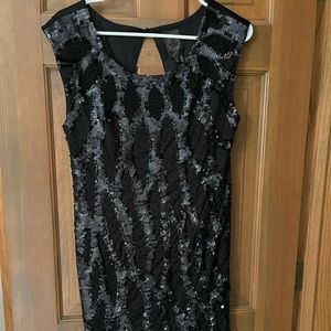 Black sequin dress